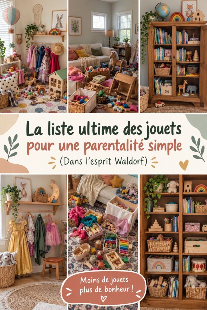 Sélection de jouets inspirés de la pédagogie Waldorf pour enfants