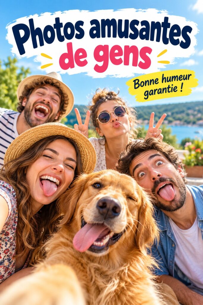 Photo d'une famille riant ensemble lors d'une séance photo en extérieur.