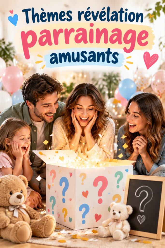 Couple souriant annonçant joyeusement le parrainage d'un enfant