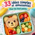 Lunchbox colorée pour enfants avec des aliments variés et sains.