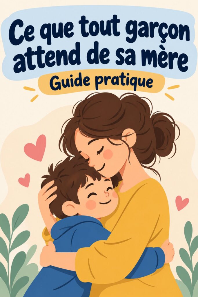 Mère et son fils échangeant dans un moment tendre et de complicité