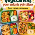 Déjeuner végétarien coloré composé de légumes frais et de céréales pour enfants