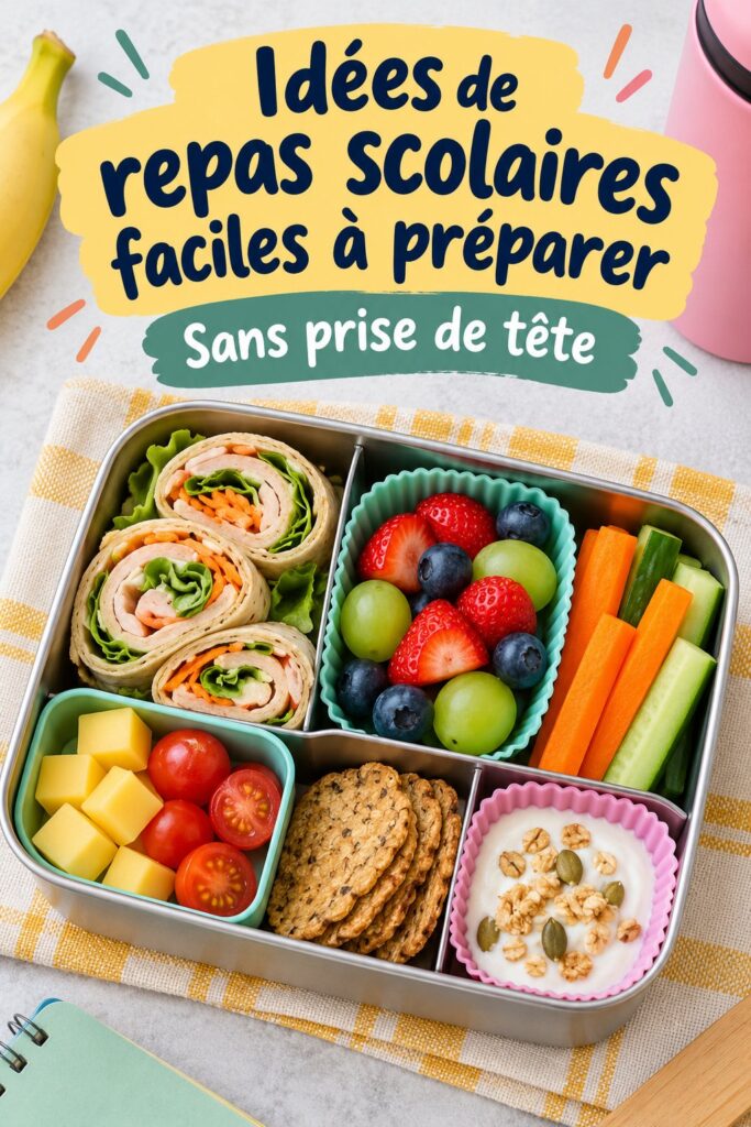 Des déjeuners scolaires préparés avec amour, colorés et appétissants.