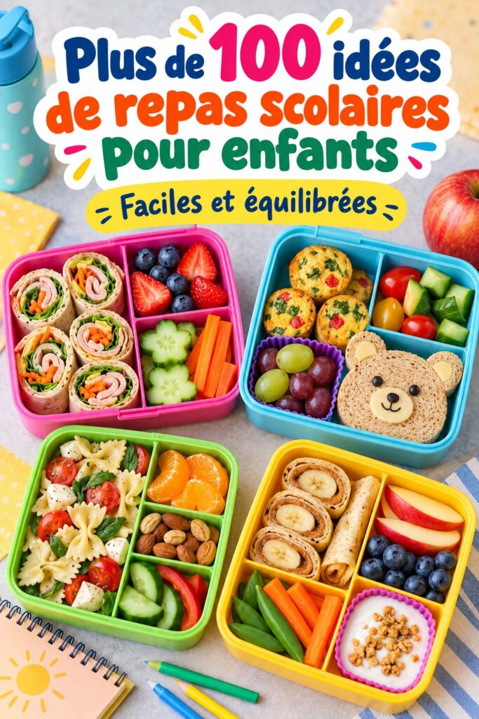 Lunchbox créative remplie de plats sains pour enfants