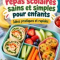 Déjeuner sain pour enfant avec fruits et légumes frais.