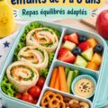 Lunchbox colorée pour enfants avec des fruits et des légumes