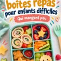 Une lunchbox colorée et variée pleine de plats amusants pour enfants.