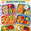 Bento box saine avec des aliments colorés et équilibrés pour enfants