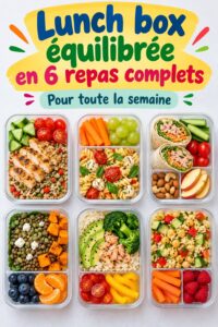 Lunch box équilibrée avec repas complets pour enfants