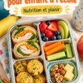 Lunch box équilibrée pour enfants avec fruits et légumes