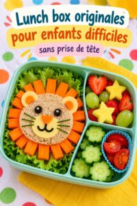 Exemple de lunch box colorée et originale pour les enfants difficiles