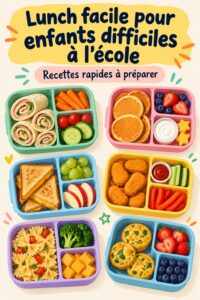 Idées de lunchs faciles pour enfants difficiles à l'école.