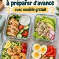 Lunchbox pauvre en glucides préparée avec des légumes et des protéines saines.