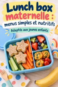 Repas équilibré dans une lunch box pour enfants
