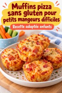 Muffins pizza sans gluten, une recette appétissante pour les enfants difficiles