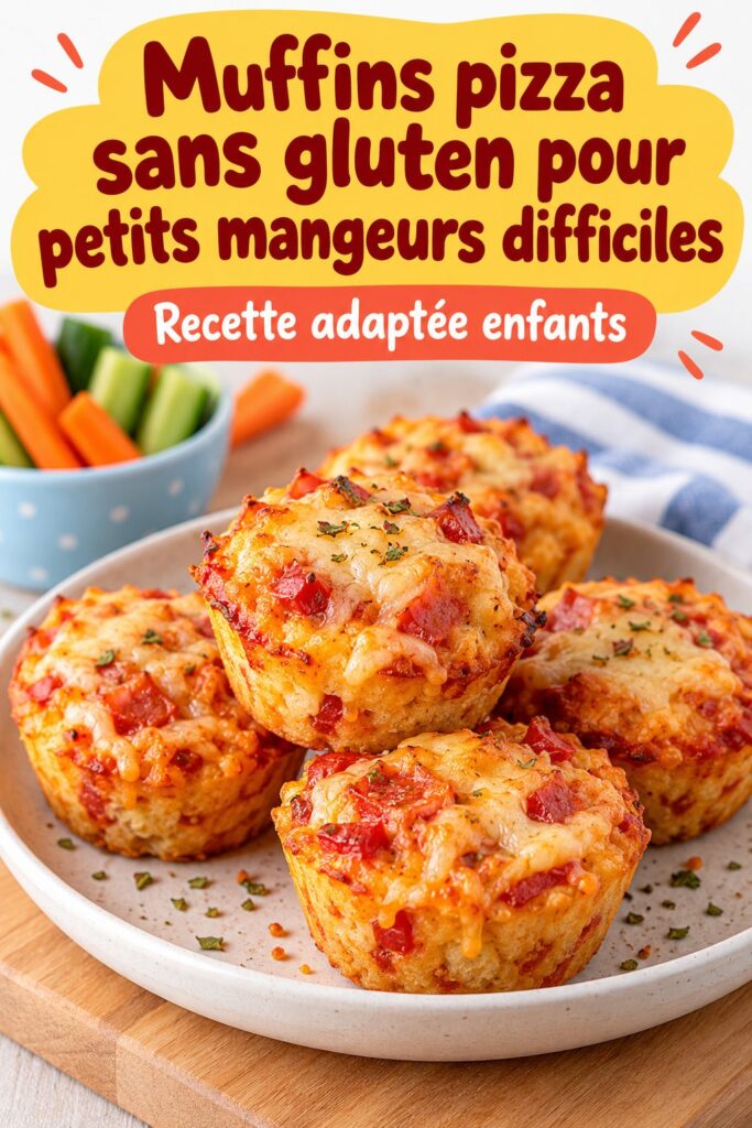 Muffins pizza sans gluten, une recette appétissante pour les enfants difficiles