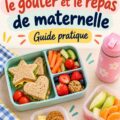 Une table bien dressée avec des lunch boxes colorées pour enfants, prêtes pour la maternelle.