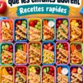 Assiette avec quesadillas dorées garnies de légumes colorés, prêtes pour le déjeuner scolaire.