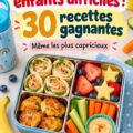 Une belle lunchbox colorée avec des recettes adaptées aux enfants difficiles