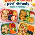 Une lunchbox colorée avec des aliments sains pour enfants