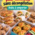 Des repas sains et colorés prêts à être congelés pour la lunchbox des enfants