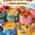 Repas chauds préparés pour enfants sur une table familiale